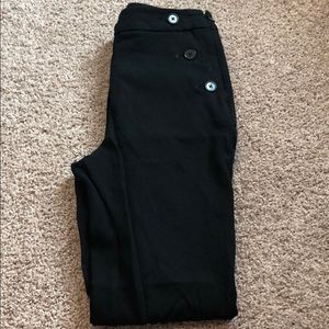 Black cropped sailor pants
